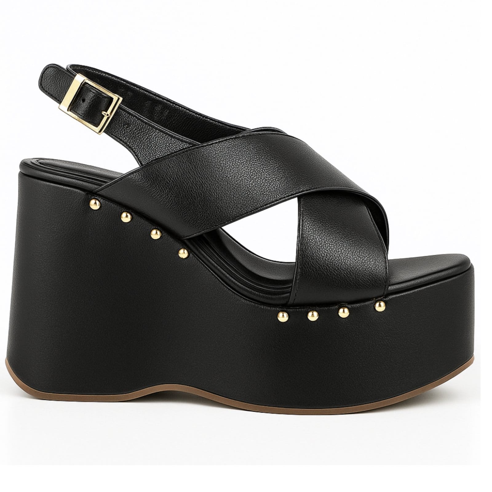 Sandália Feminina Flor da Pele Anabela Plataforma 182178 Floter