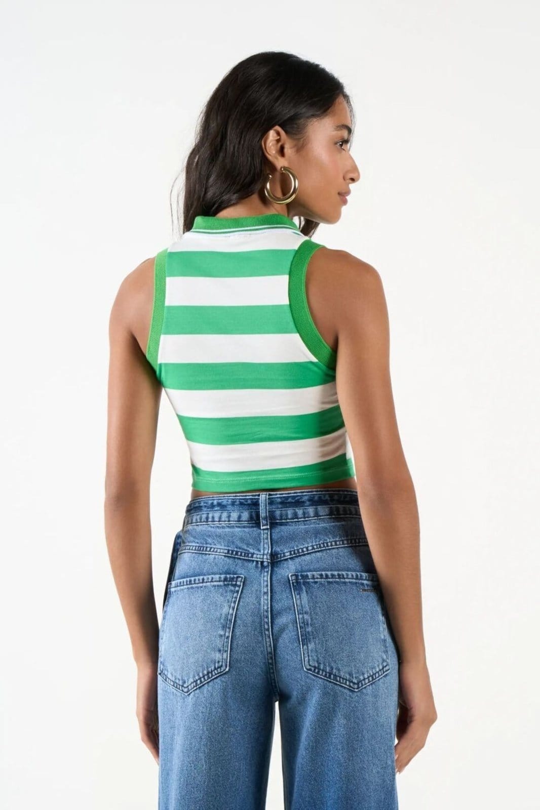 Vista 2 Polo Listrada Colcci CLC Colcci CLC verde