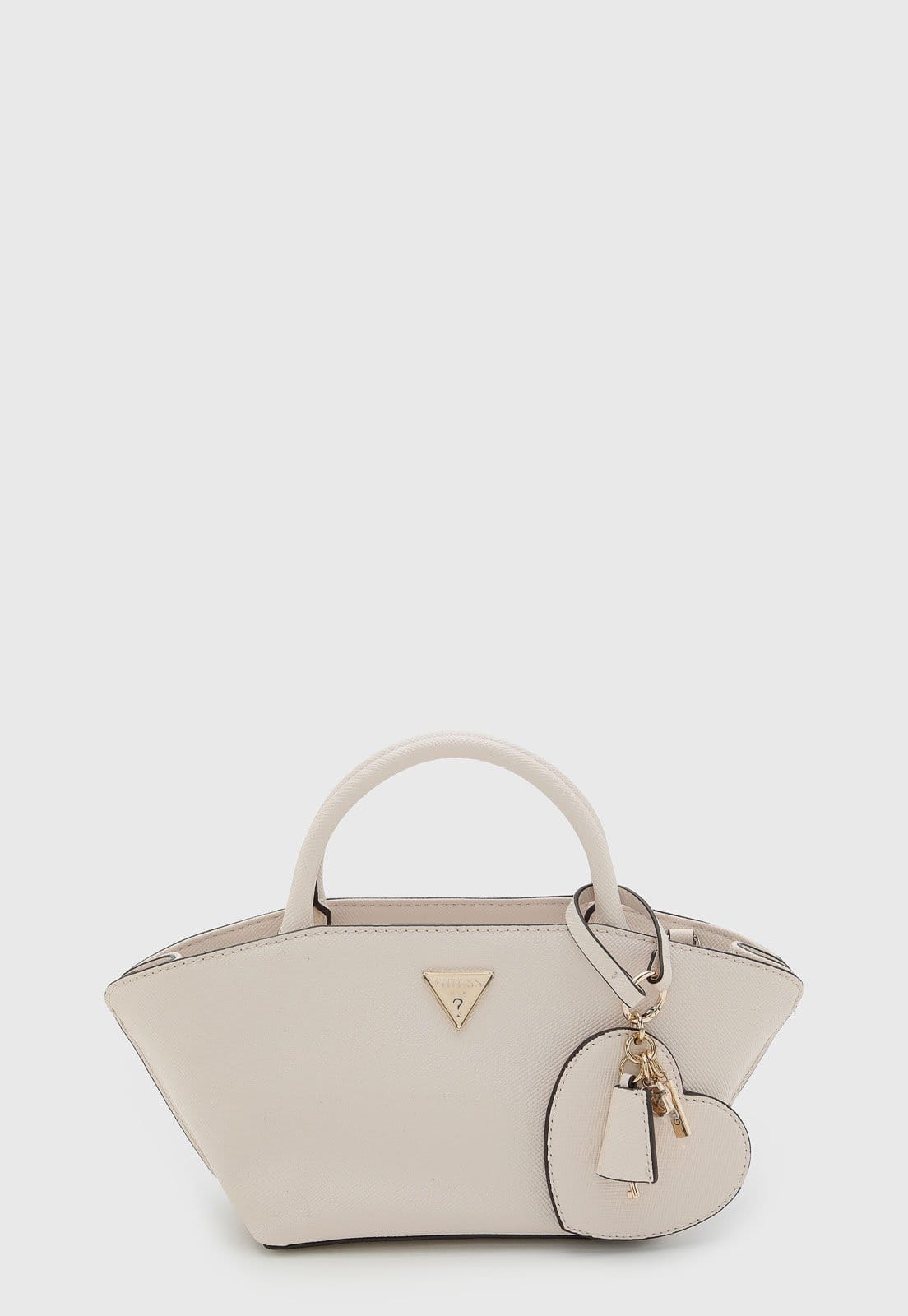 Vista principal Bolsa Feminina Guess Grande Texturizada Off-White Guess off-white white