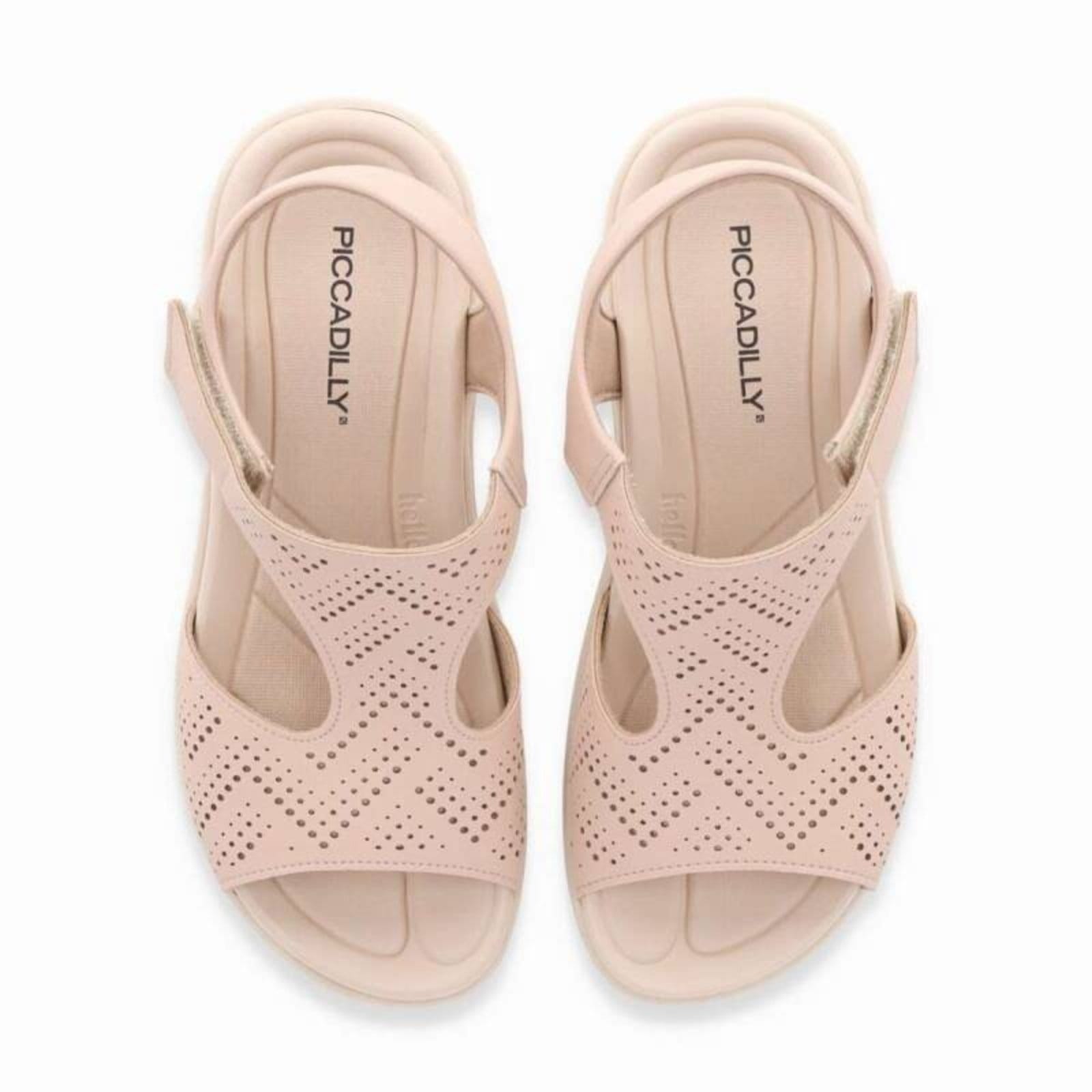 Vista 2 Sandalia Piccadilly Fascite - Feminina - Rose Piccadilly rosê rose