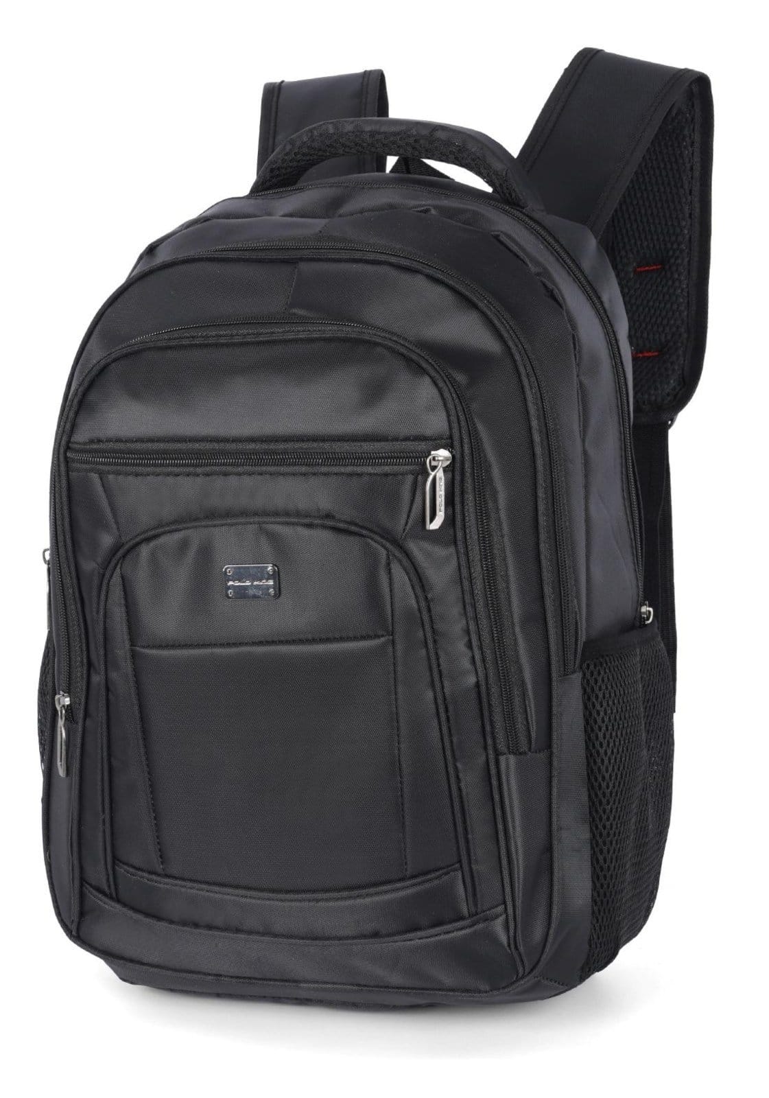 Vista 2 Mochila de Costas Média Executiva Basic Três Compartimentos Notebook Polo King Polo King preto