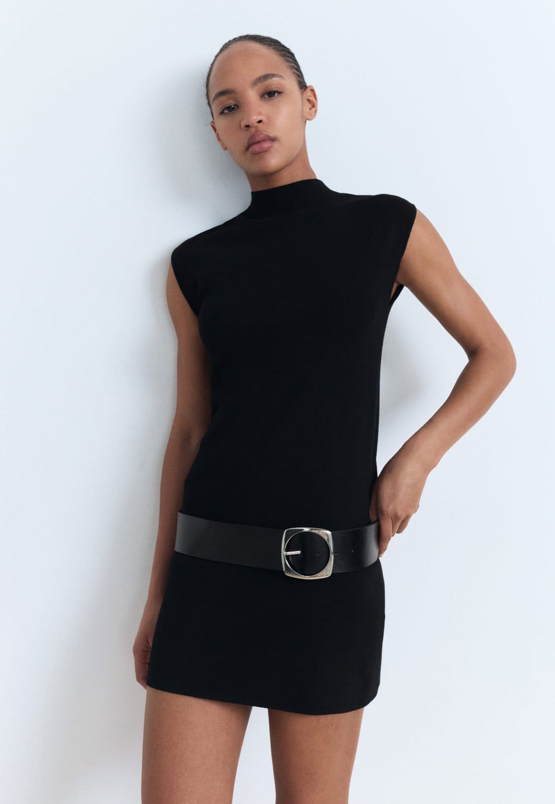 Vestido Feminino Mango Hemin Gola Alta