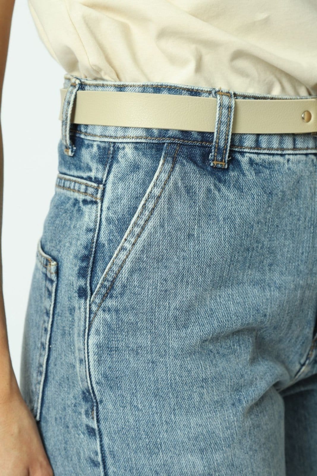 Vista 2 Calça Jeans Reta 42 Gazzy azul