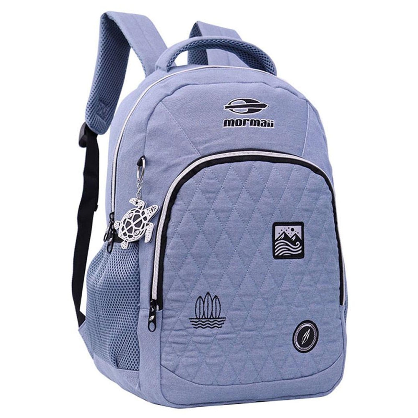 Vista principal Mochila Mormaii Casual Denim MOR-2702 20L SM26 Azul Mormaii azul denim