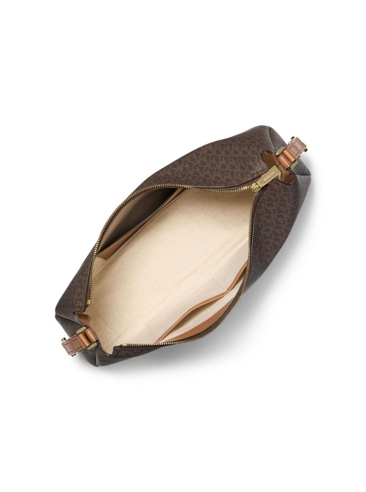 Vista 2 Bolsa De Ombro Nolita Logo Média 30F5gy5m2b252 Michael Kors marrom