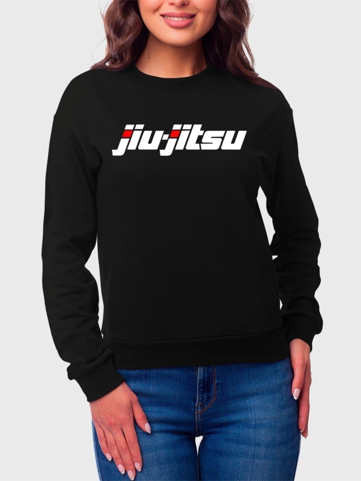 Moletom Gola Redonda Feminino Flanelado Estampa Jiu-Jitsu