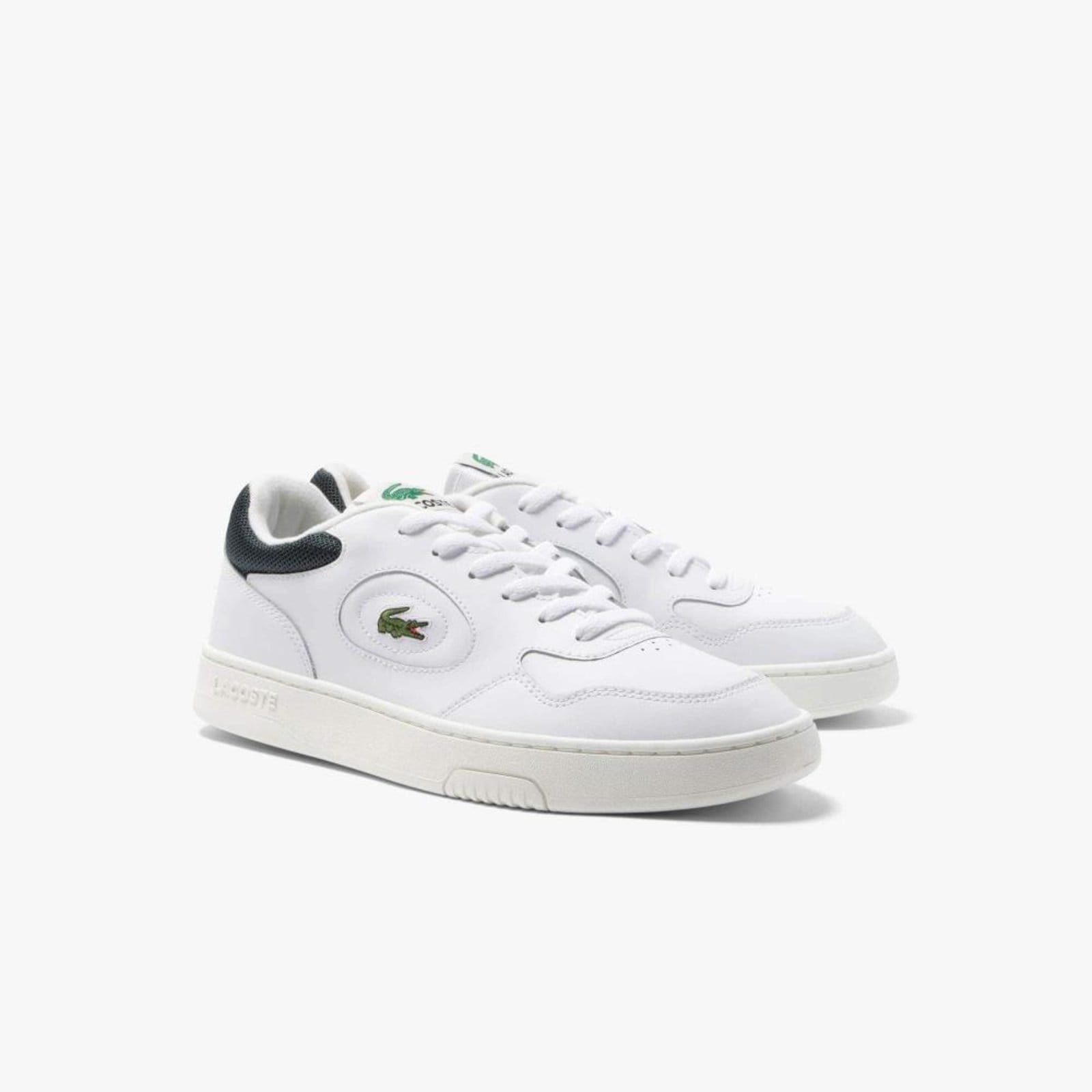 Vista 2 Tênis Lacoste masculino Lineset em couro Lacoste branco
