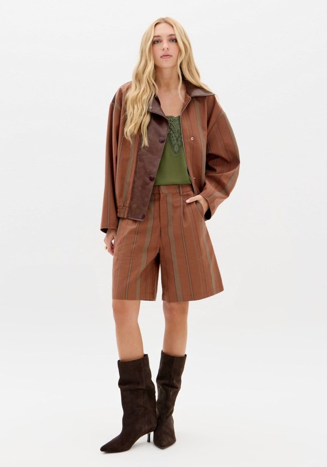 Bermuda Alfaiataria Listrado