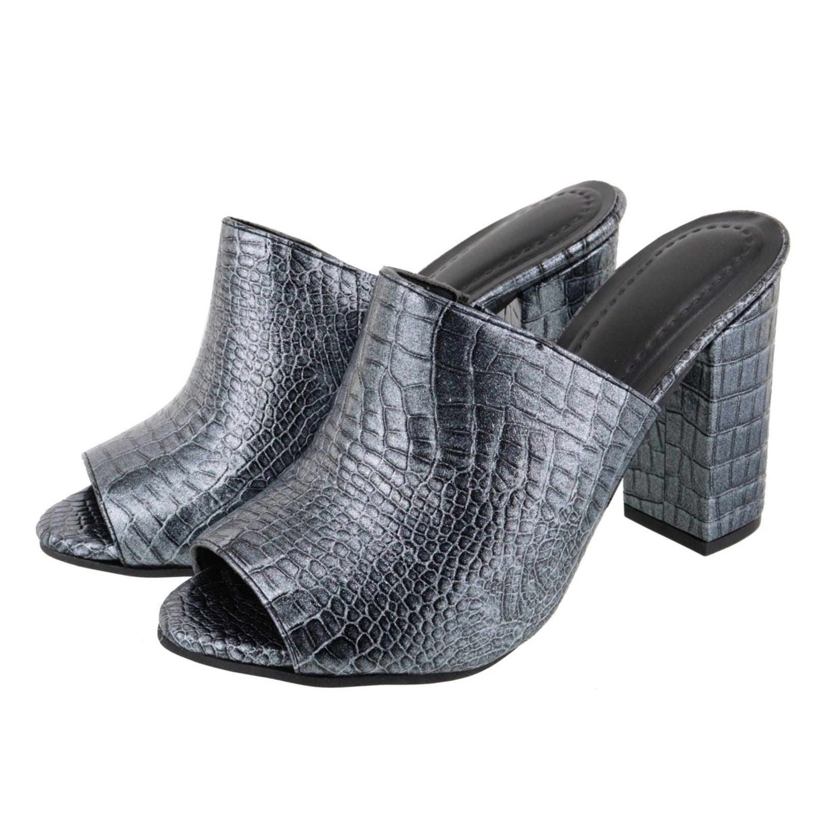 Vista principal Sandália Hannah Footwear Feminina Tamanco 1841 Electra Hannah Footwear preto