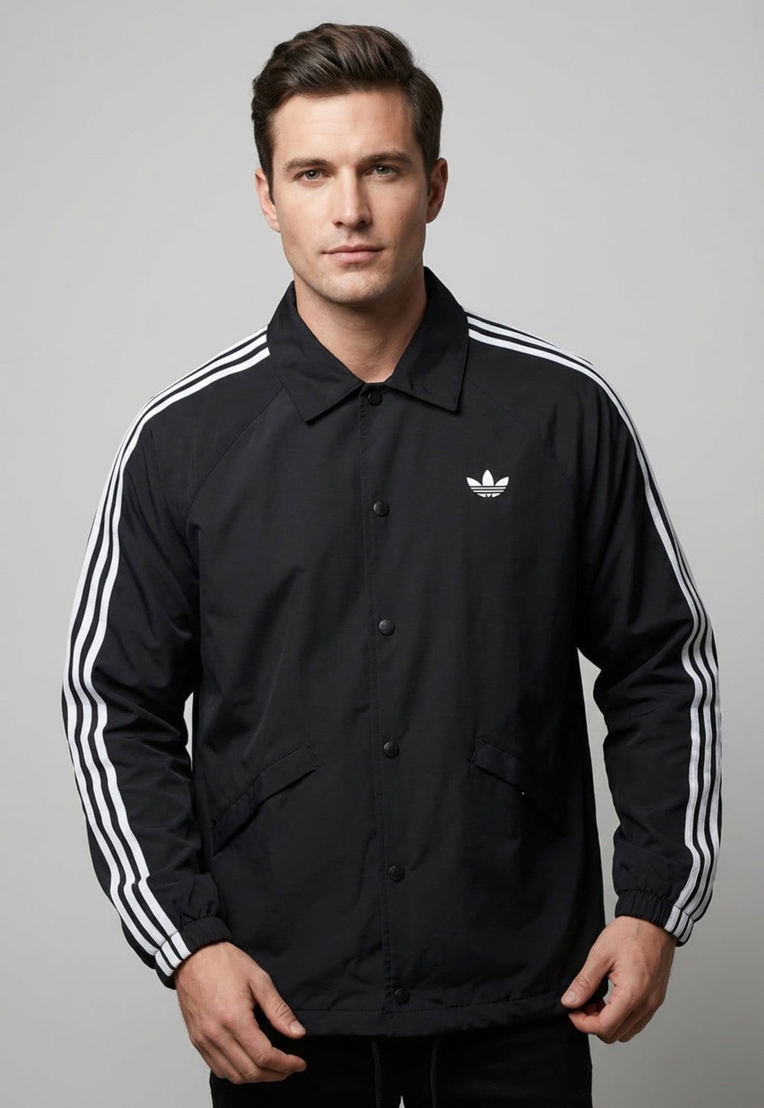 Jaqueta Masculina Adidas Originals 3S Preta