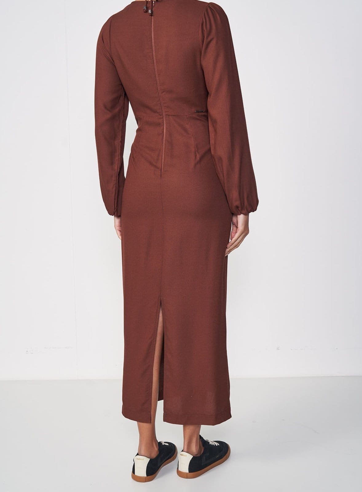 Vista 2 Vestido Colcci Marrom Beaten Brown Colcci marrom brown