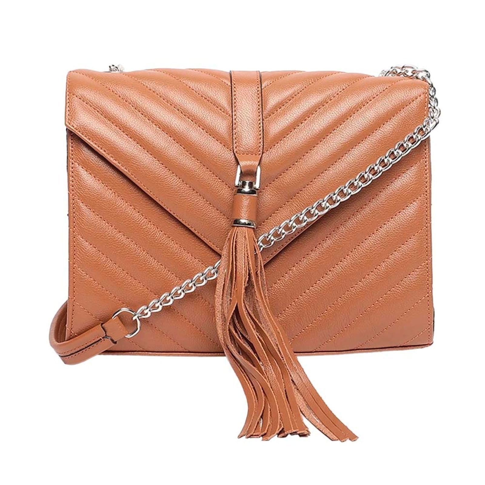 Vista principal Bolsa de Couro Griffazzi Estruturada Caramelo Griffazzi multicolorido