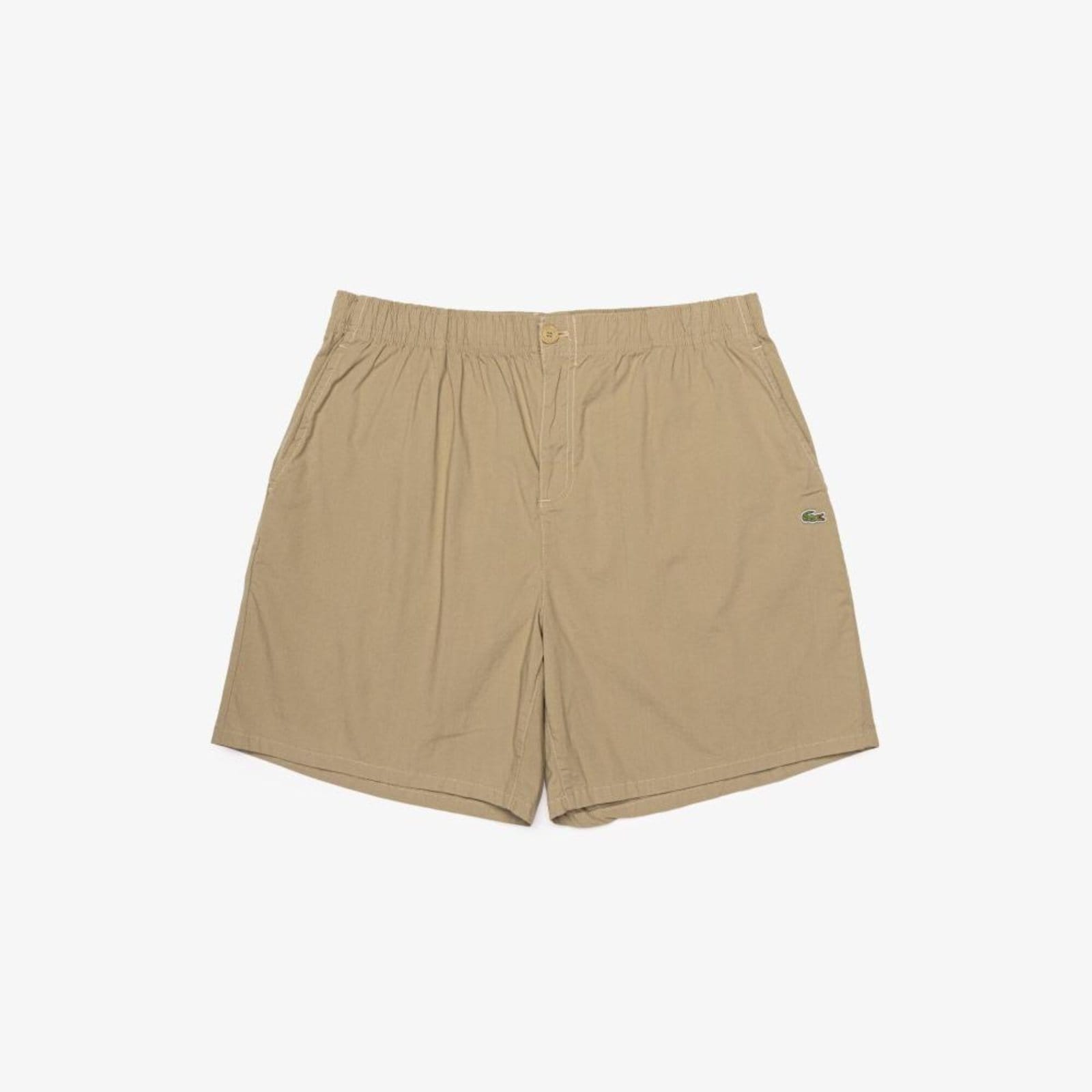 Bermuda Relaxed Fit em Gabardine Leve Beige - 2XL Bege