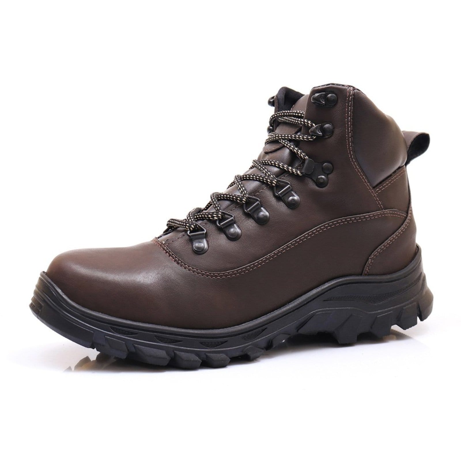 Vista 2 Kit Bota Com Carteira Coturno Masculina Épico Adventure Cano Médio Conforto Cafe ÉPICO CALÇADOS café/marrom