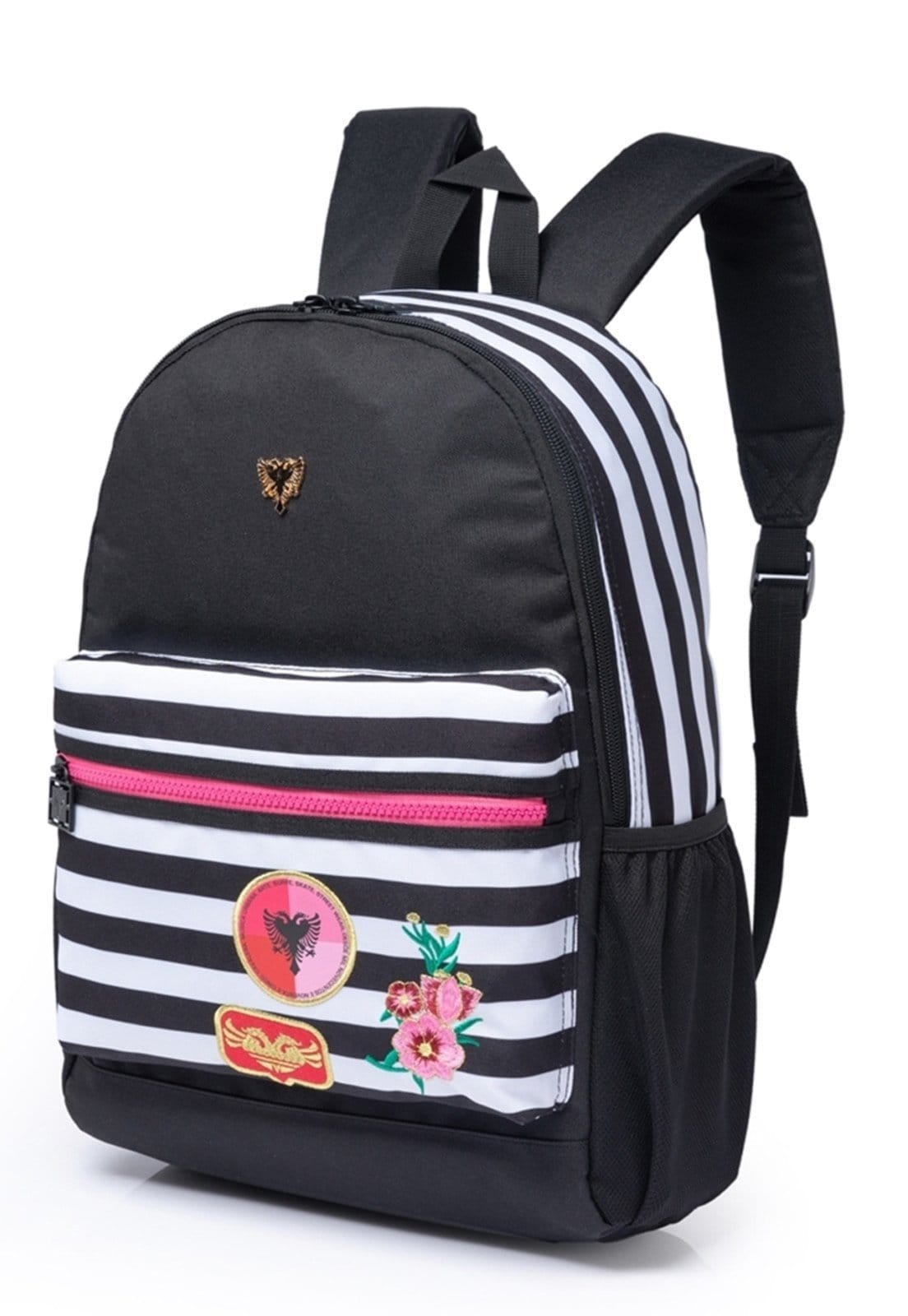 Vista 2 Mochila Cavalera Escolar Casual Feminina Resistente Reforçada Espaçosa Cavalera preto
