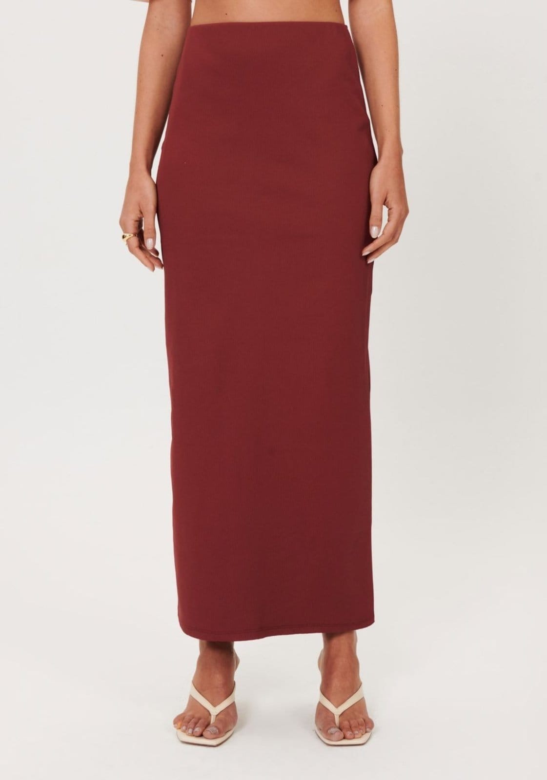 Vista 2 Saia Super Midi Canelada My Favorite Things amarelo