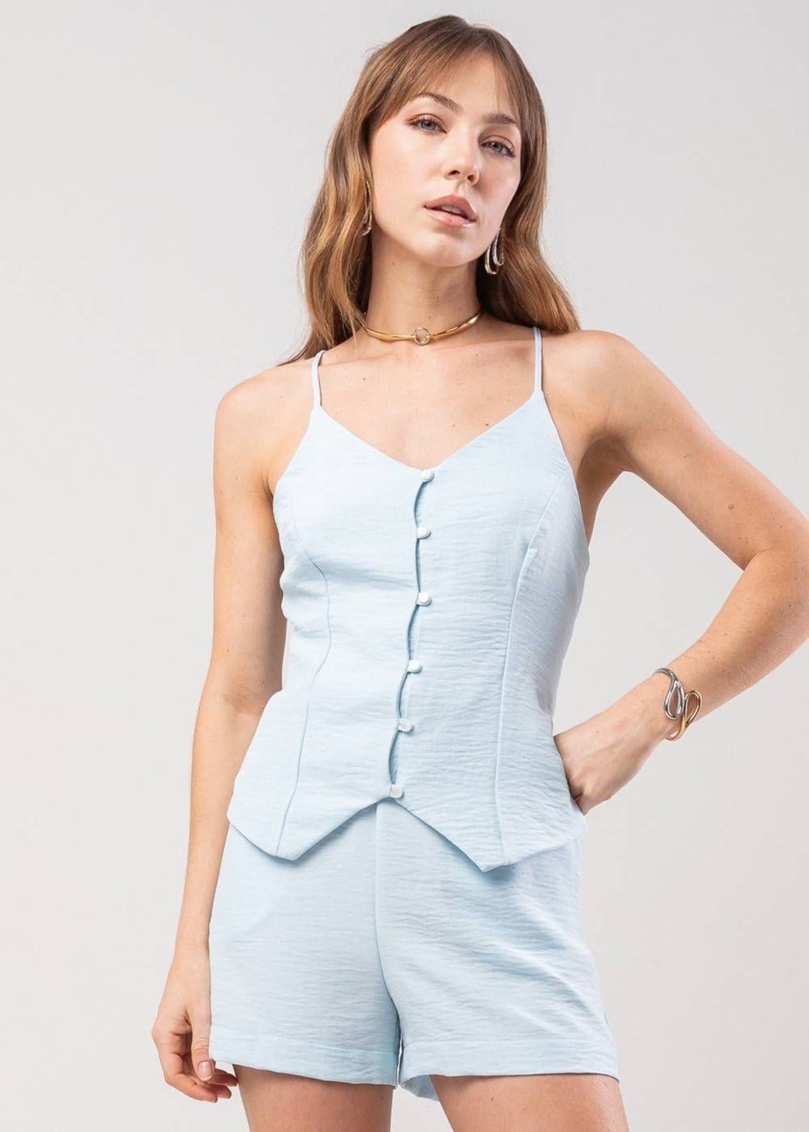 Vista 2 Shorts Sawary Basico - 278952 Sawary azul