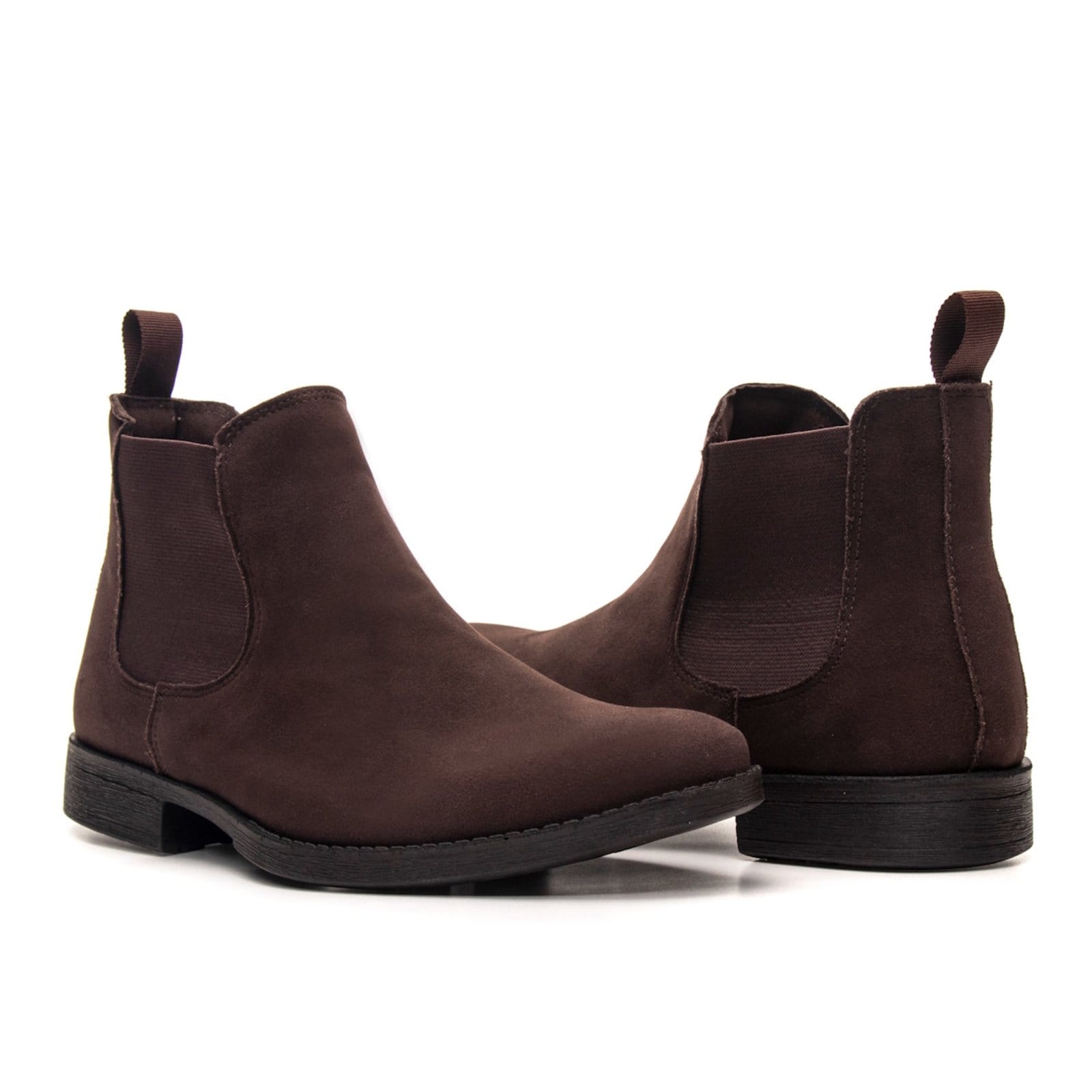Vista 2 Botina Bota Chelsea Masculina Country Rodeio Confortavel Camurça Café Bia Ramos marrom