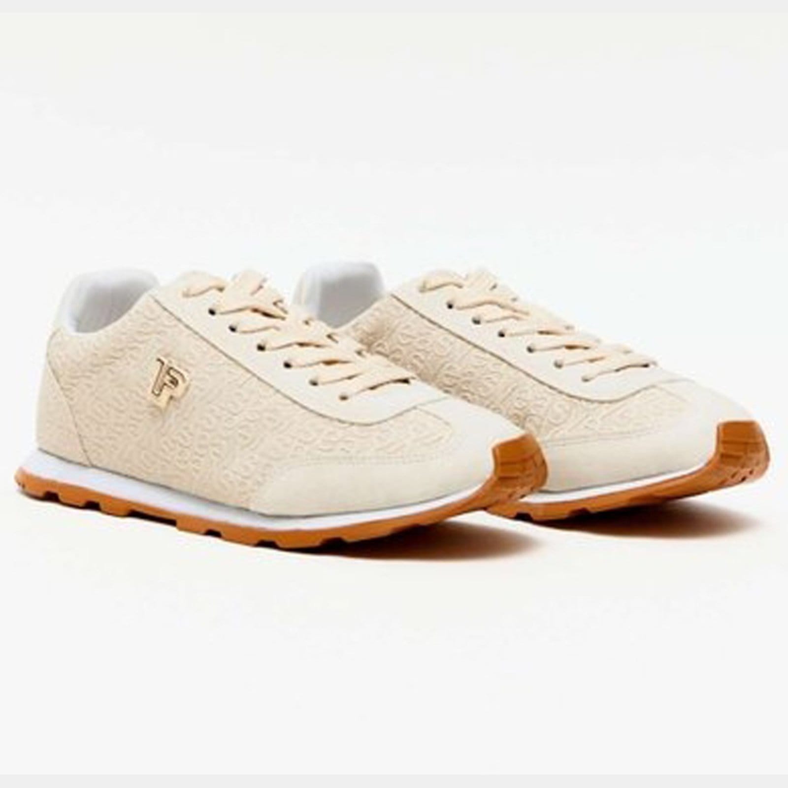 Vista 2 Tênis Easy Lança Perfume Frequencia Metal Ve26 Feminino Easy Lança perfume bege