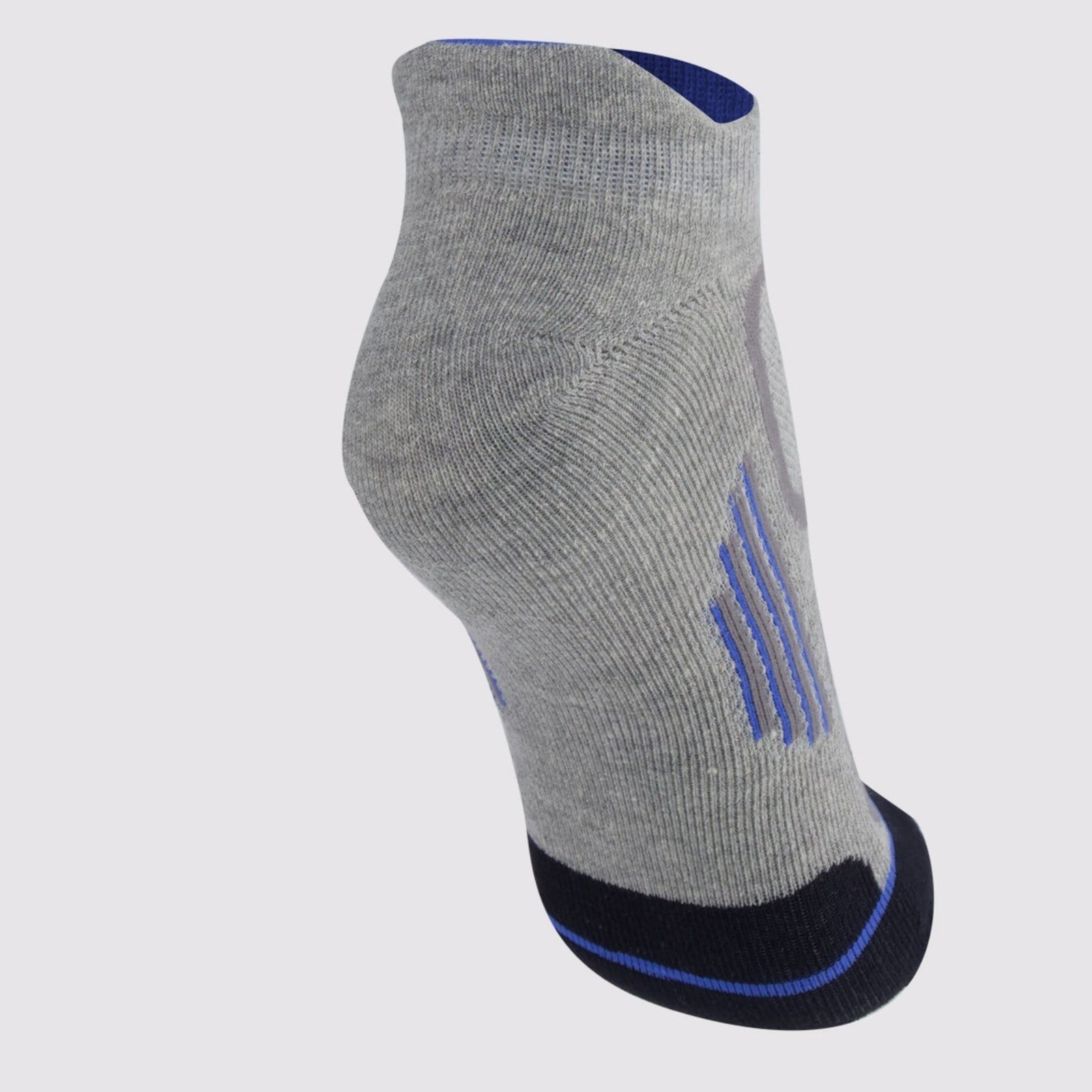 Vista 2 Meia Selene Sapatilha Performance Cinza e Azul SELENE cinza azul