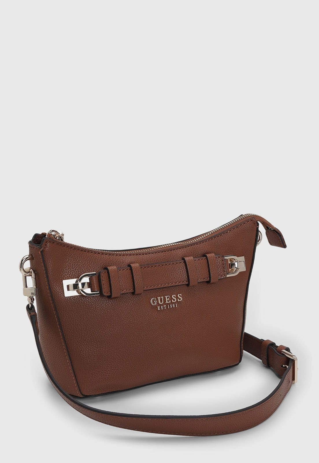 Vista 2 Bolsa Feminina Guess Detalhe Fivela Guess marrom