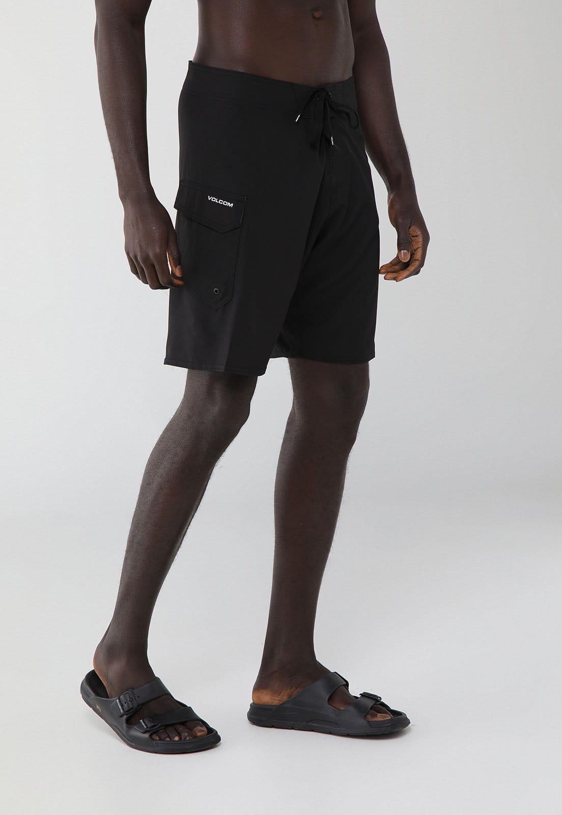 Vista principal Boardshort Masculino Volcom Lido Solid Preta Volcom preto