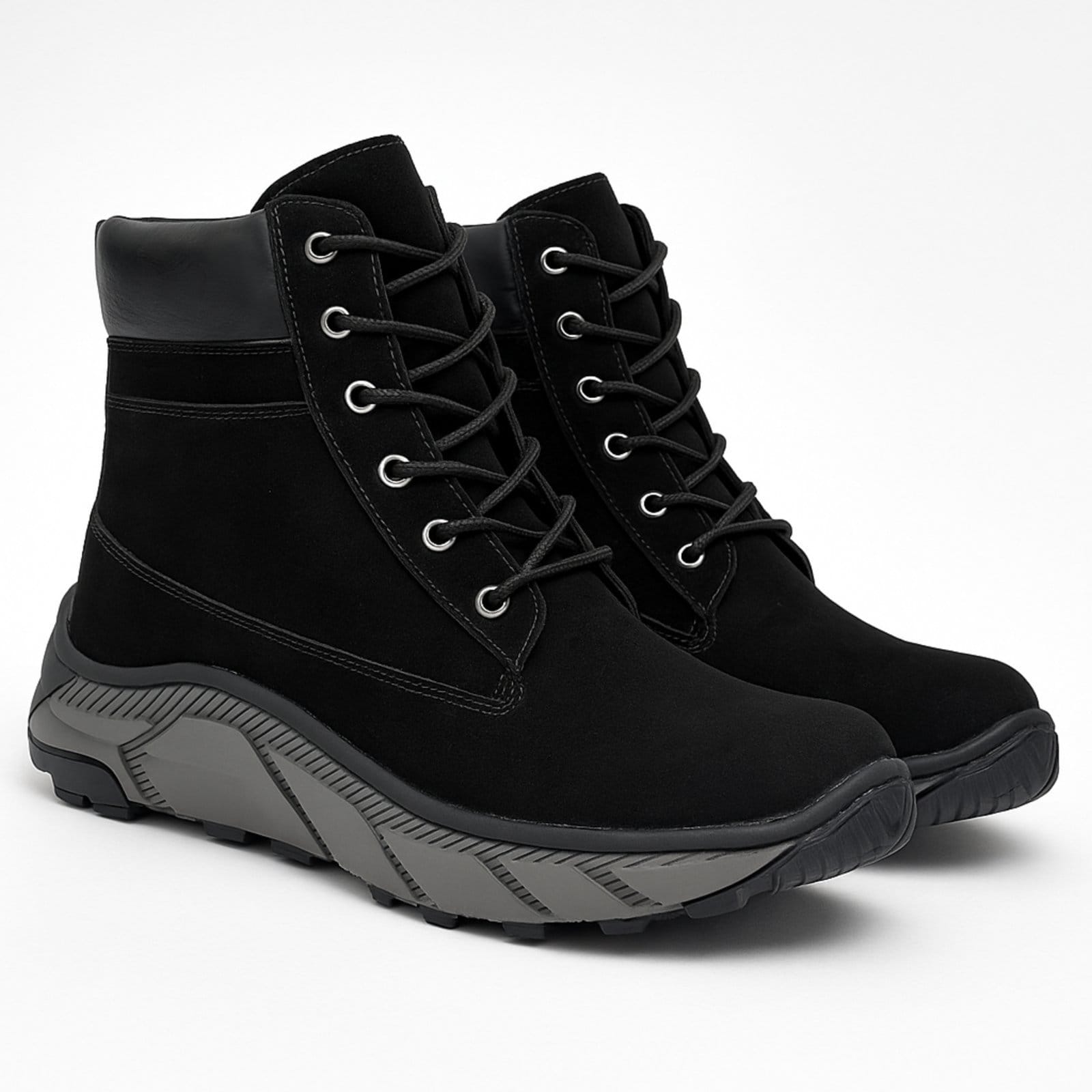 Coturno Sapatofran Couro Cano Alto Antiderrapante Conforto