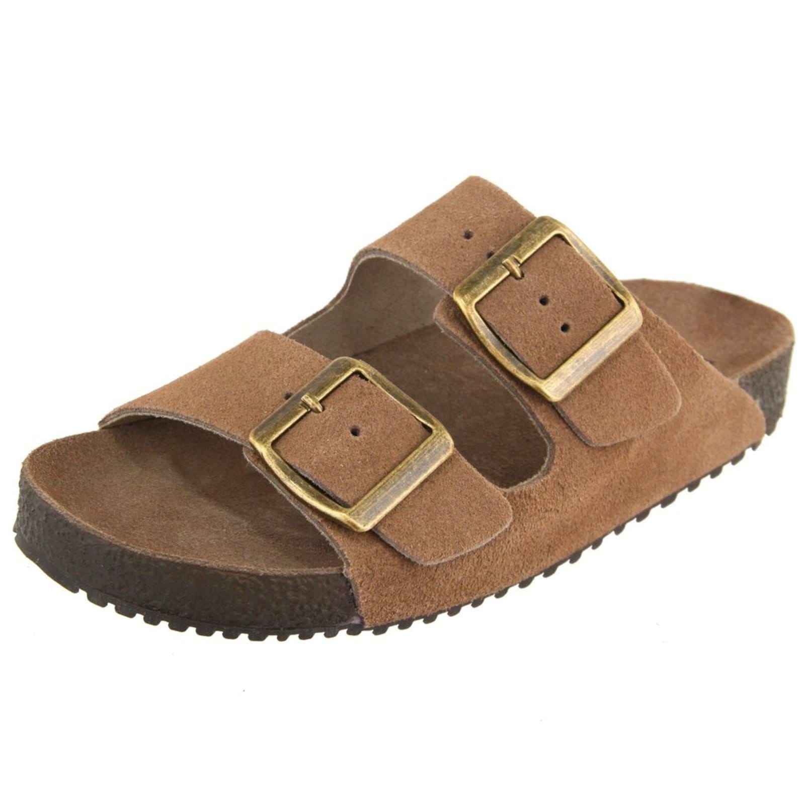 Rasteira Papete Feminina em Couro Acolchoada Maria Paula Areia