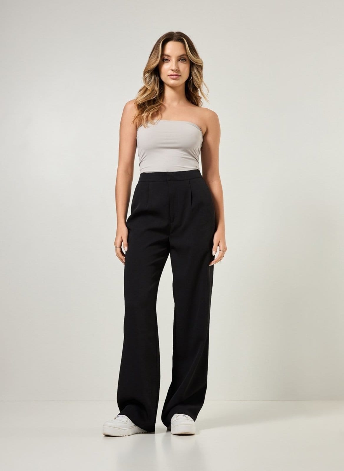 Calça Reta De Alfaiataria