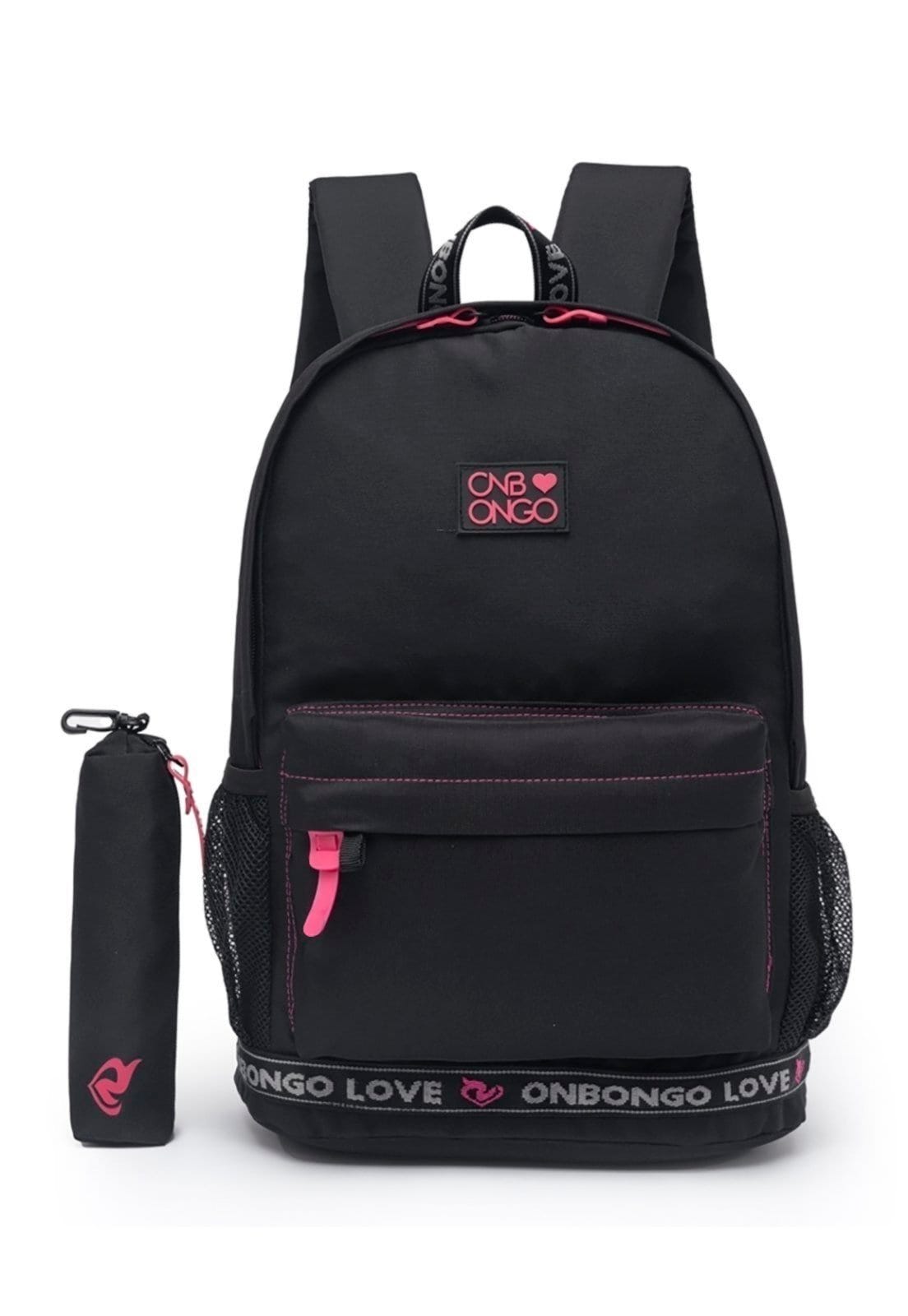 Kit Mochila De Costas Feminina Estojo Escolar Faculdade Viagem