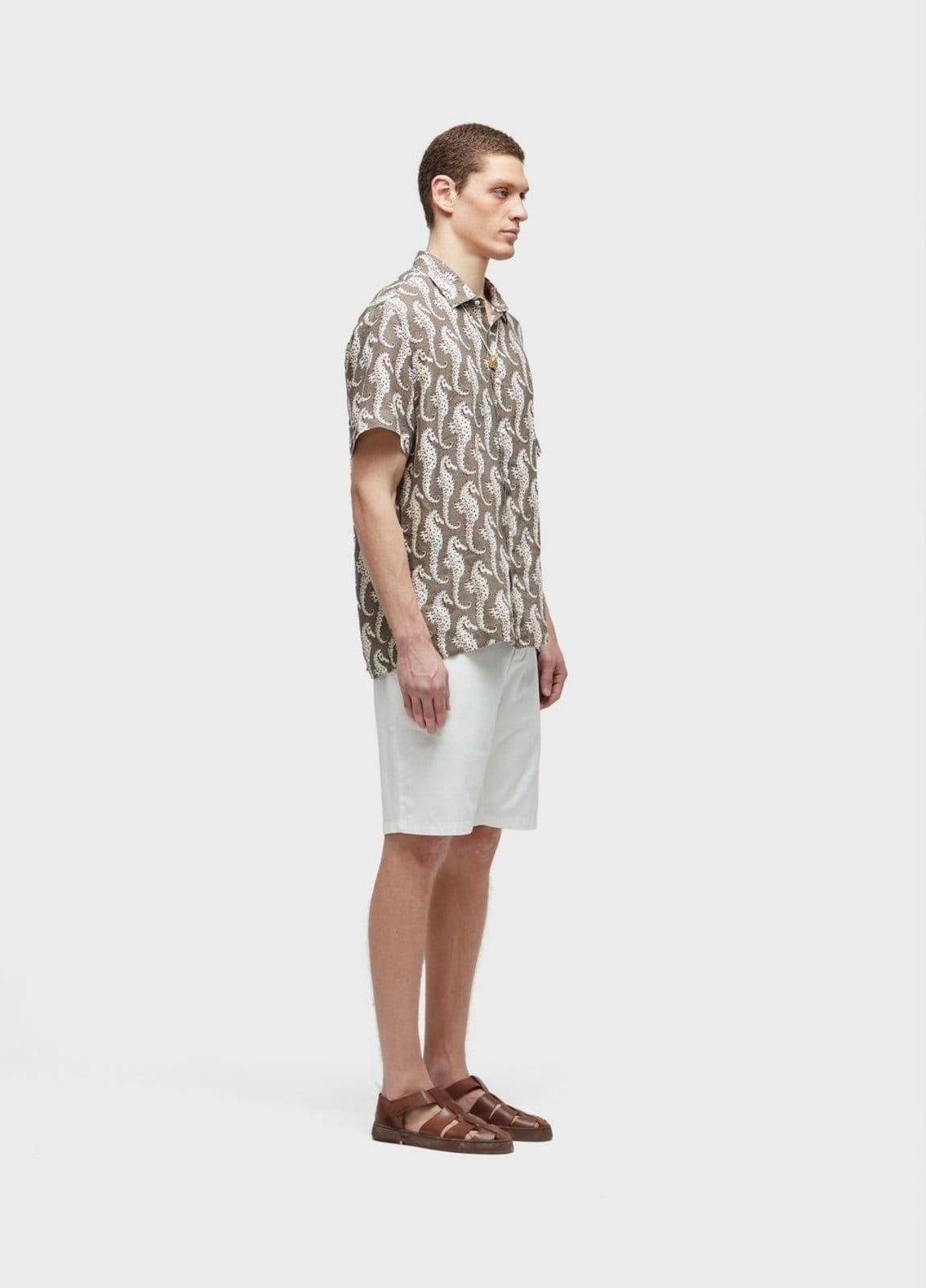 Camisa linen seahorse green mc - 2