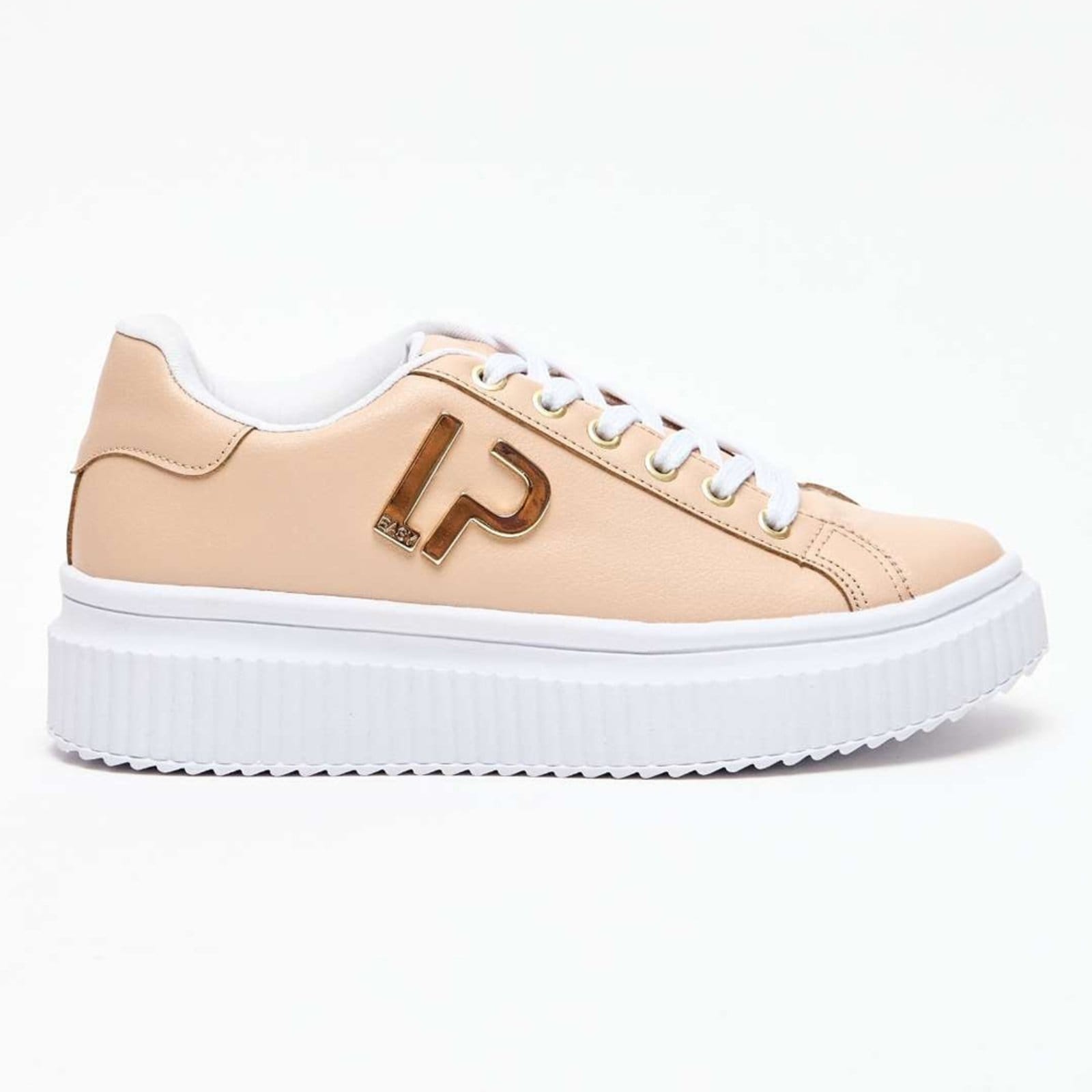 Vista principal Tênis Easy Lança Perfume Metal In25 Feminino Easy Lança perfume bege