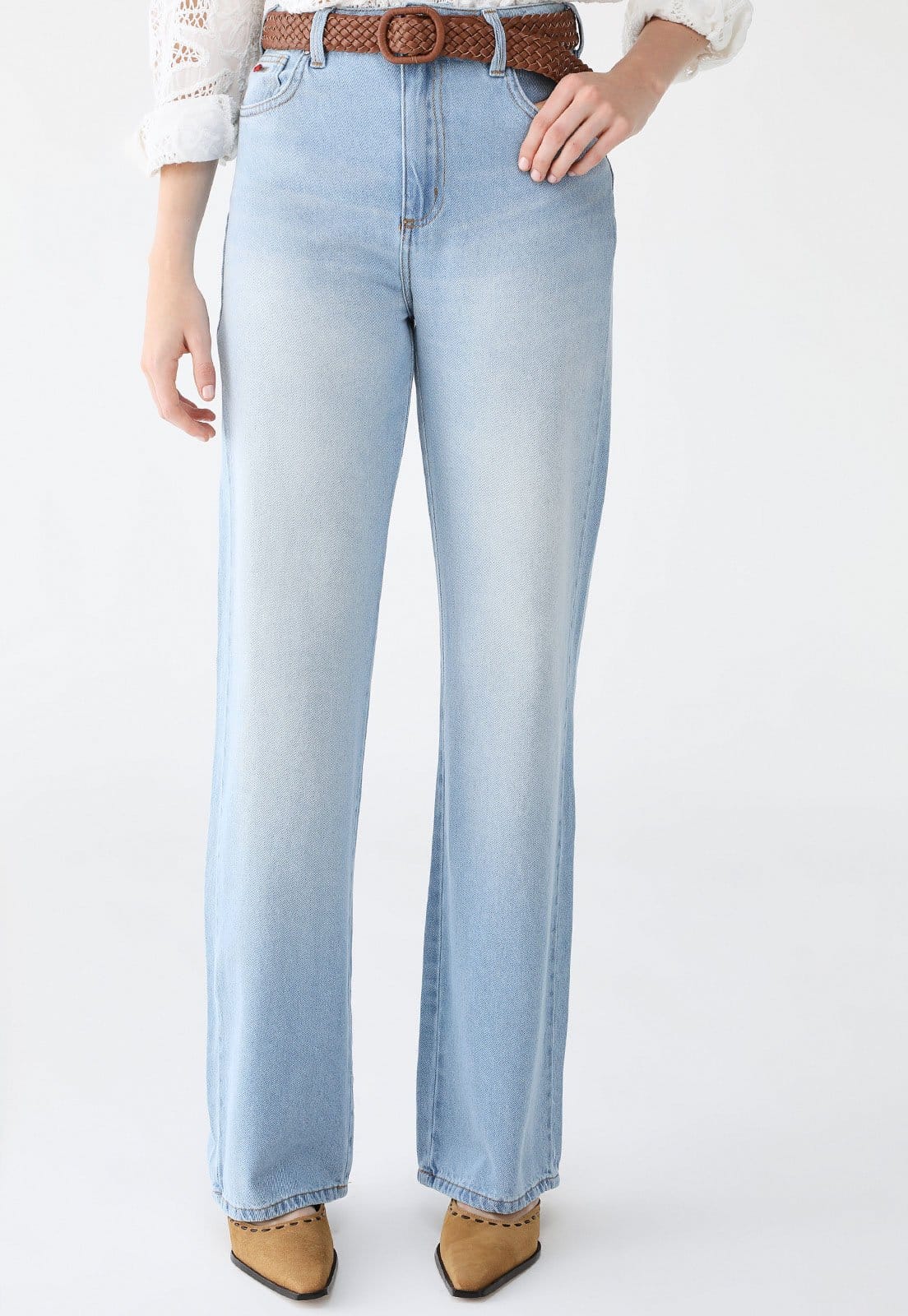 Calça Jeans Forum Wide Leg Pocket