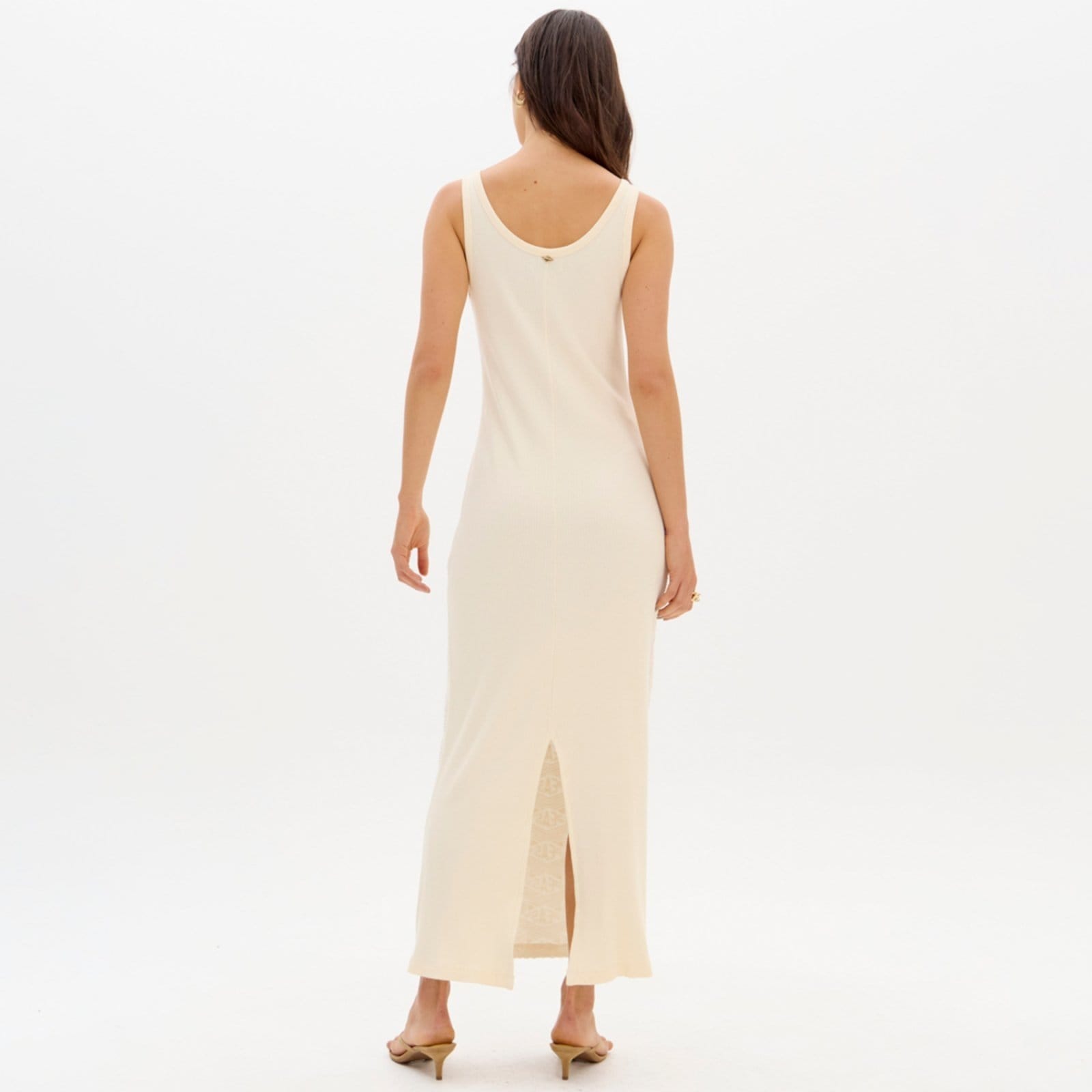 Vista 2 Vestido Super Mid Easy Lança Perfume Nosl Ou26 Feminino Easy Lança perfume bege