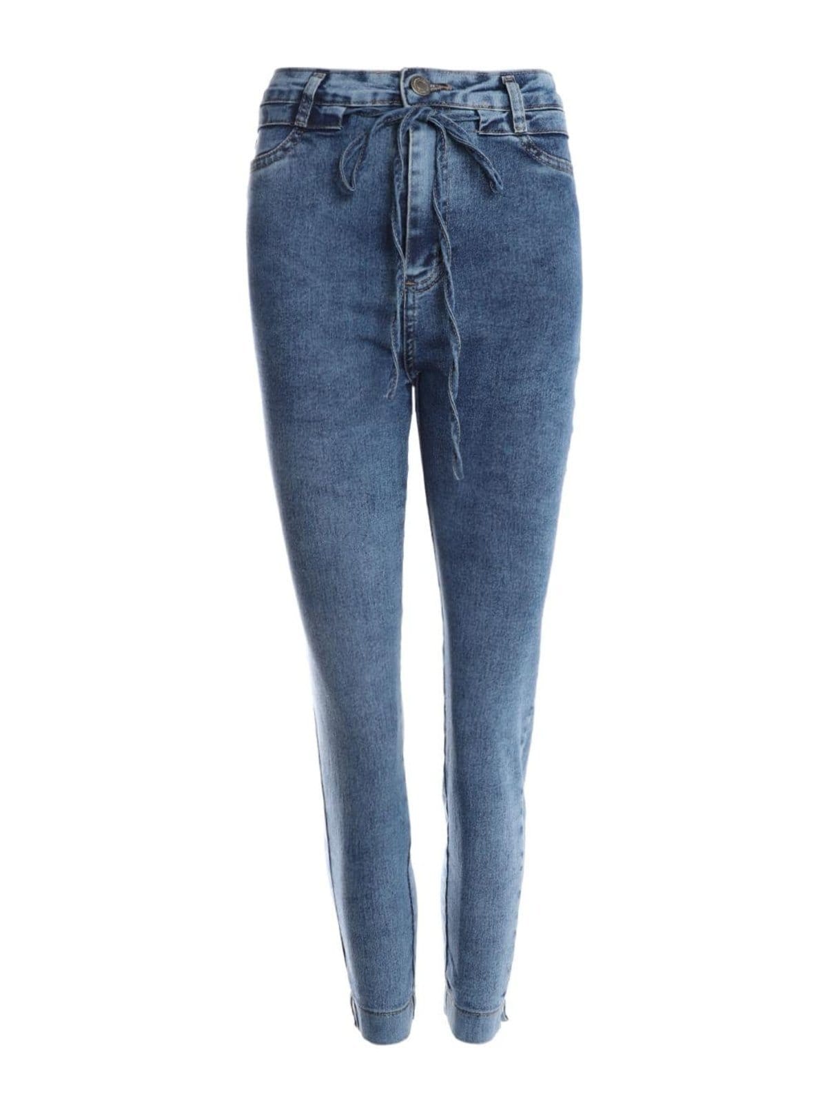 Vista principal Calça Cropped Sawary Feminina Sawary azul