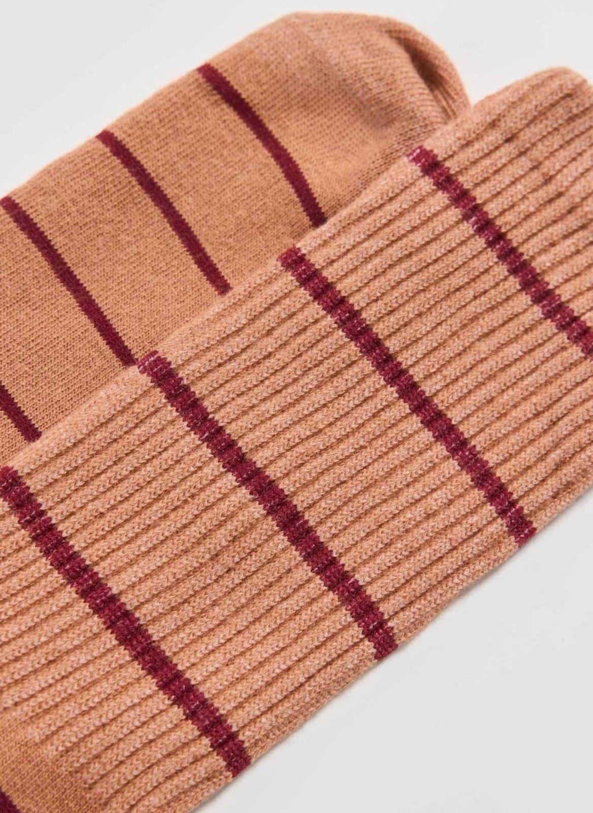 Vista 2 Meia Listrada Youcom marrom