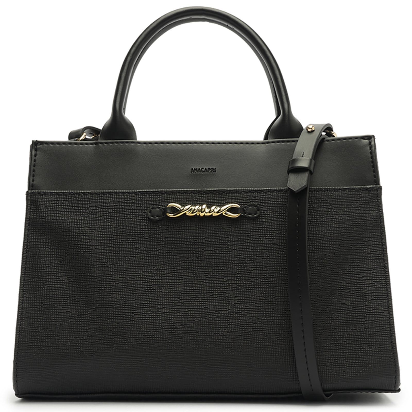 Vista principal Bolsa Tote Anacapri Média Feminino Anacapri preto