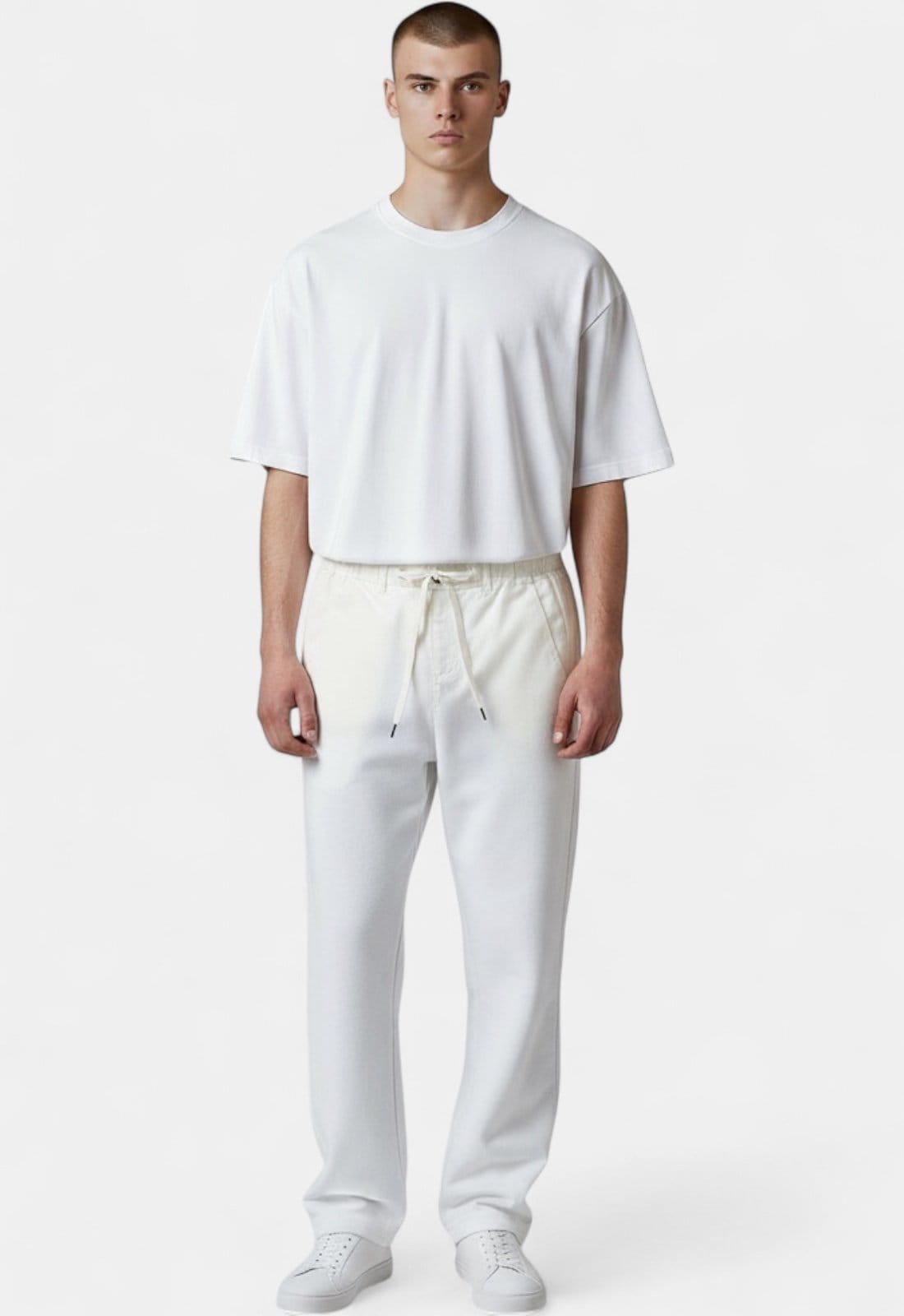 Vista 2 Calça Linho Areia Branca Yacht Resort Branca Areia Branca branco