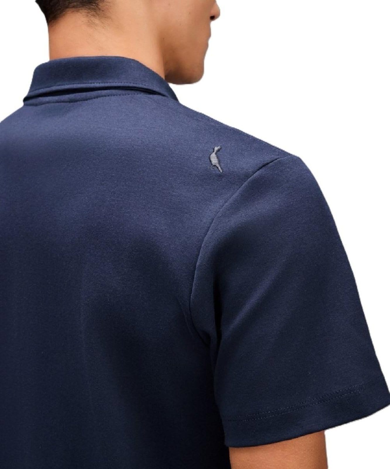 Vista 2 Polo Regular Soft Touch Reserva azul marinho