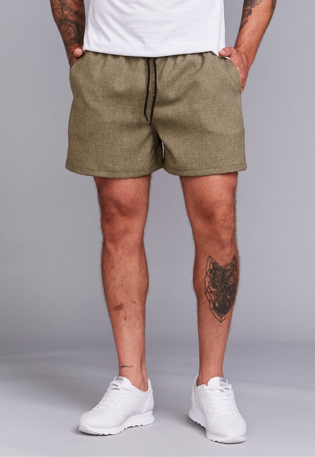 Shorts Linho Masculino Daze Modas Militar