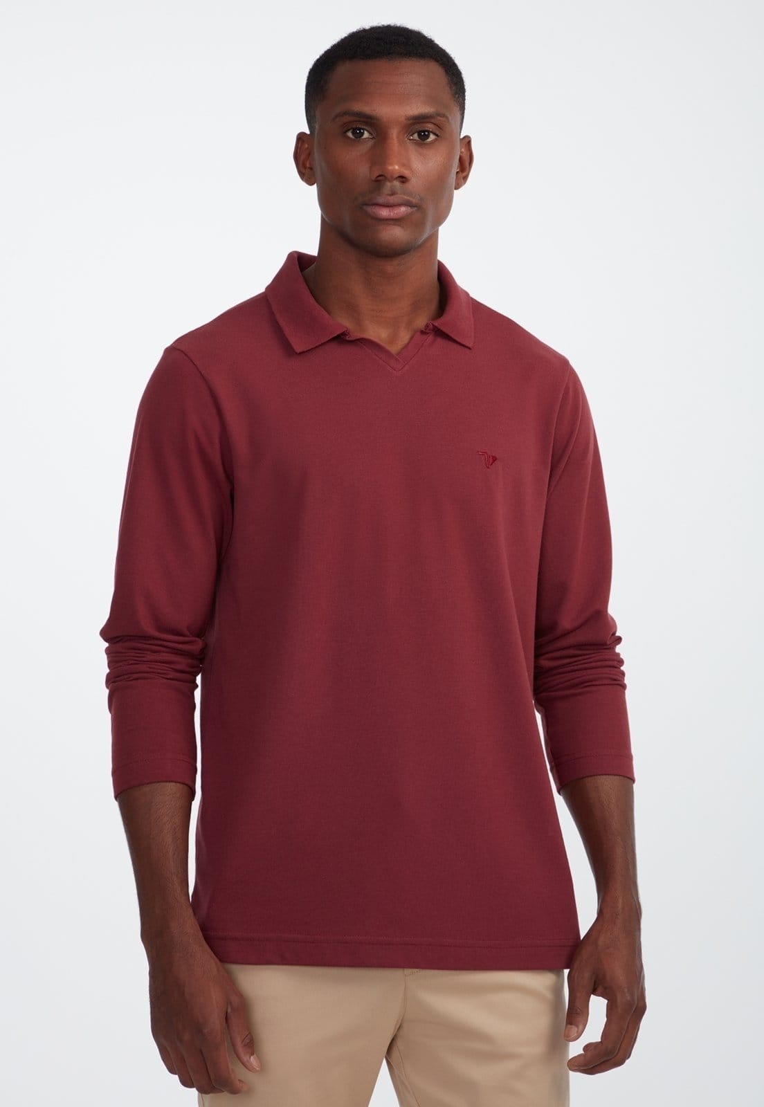 Polo Piquet Traymon Slim Manga Longa