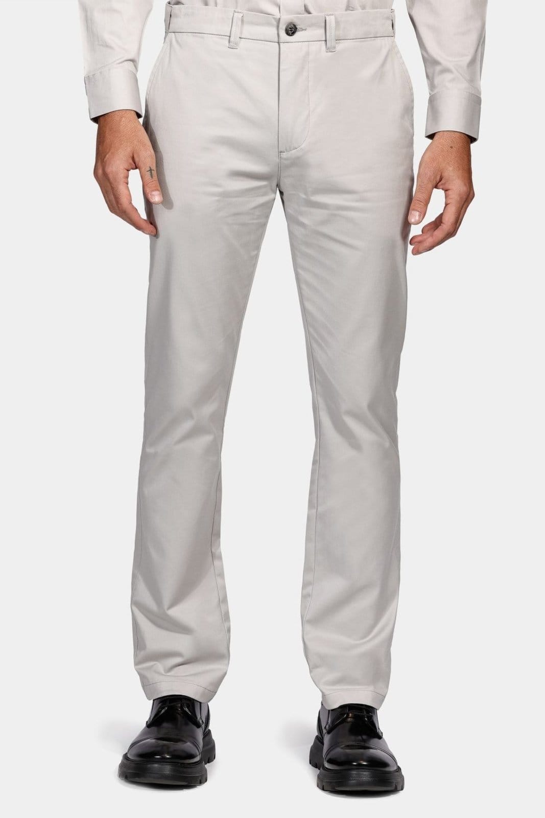 Calça Aramis Chino Estilo Moovex Cinza Prata