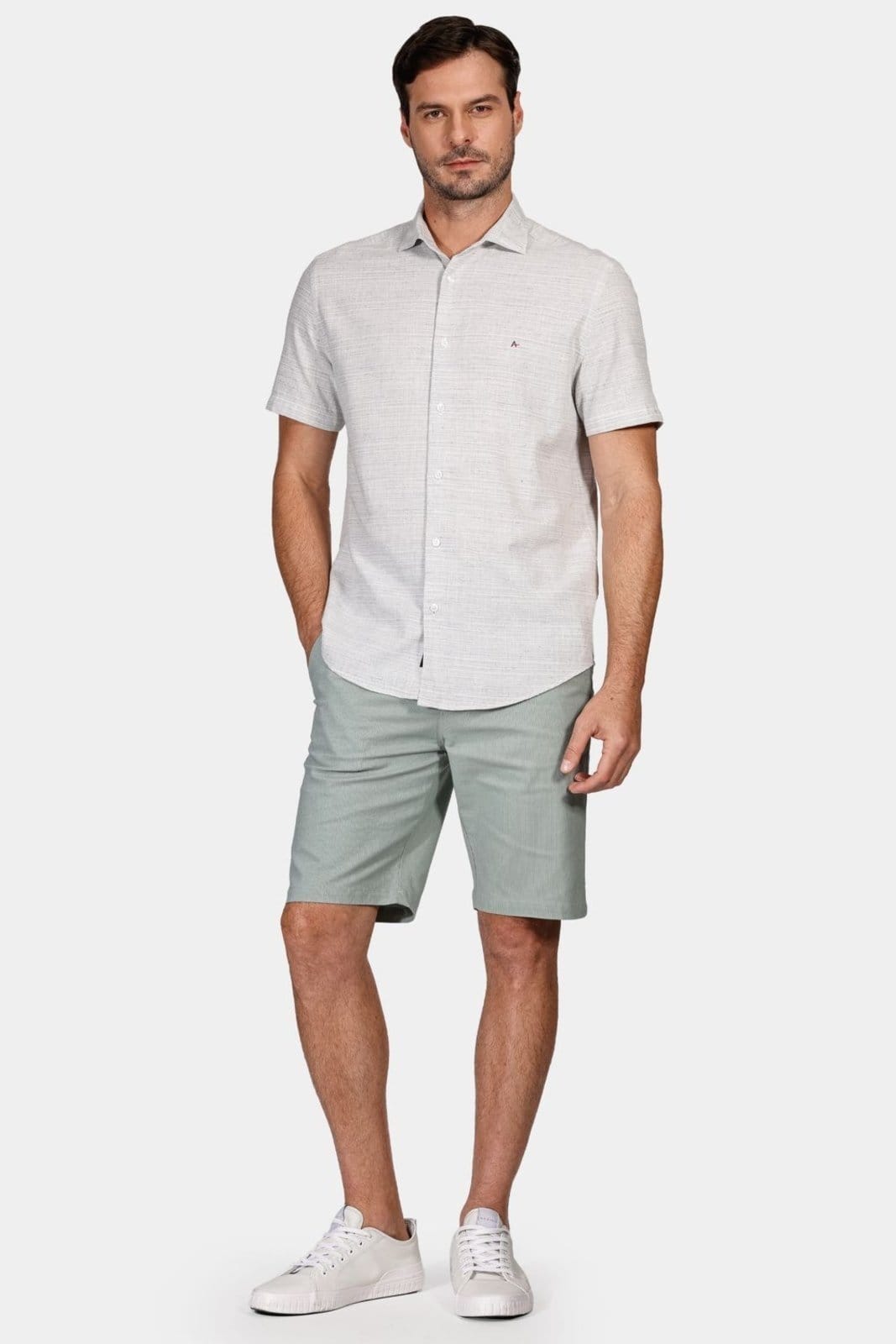 Vista 2 Bermuda Aramis Chino Cotton Sarja Verde Aramis incolor verde