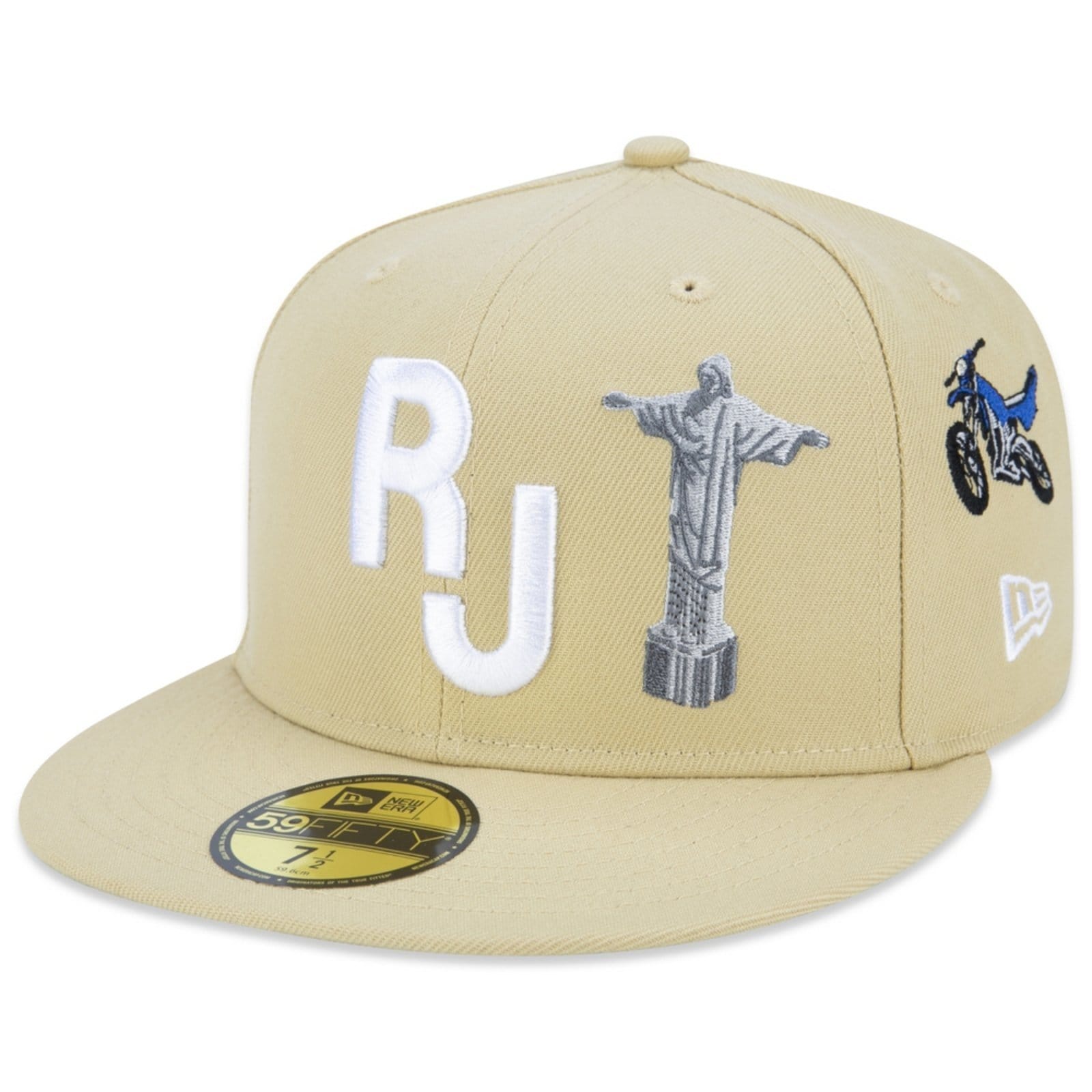 Boné New Era 59fifty New Era Brasil Aba Reta Fitted