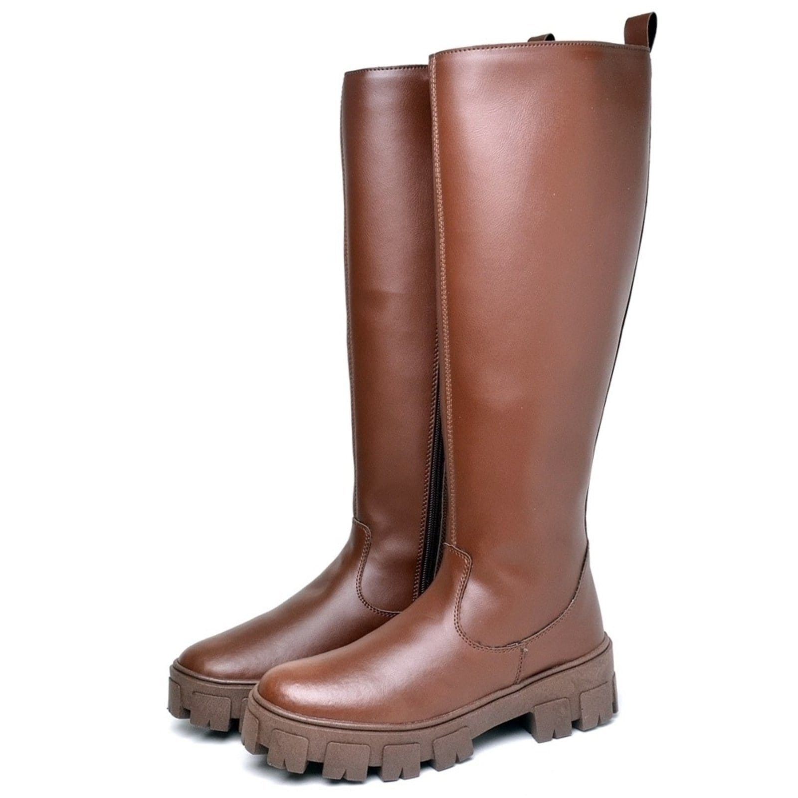 Vista principal Bota Feminina Cano Alto DUBUY 1811FG DUBUY marrom