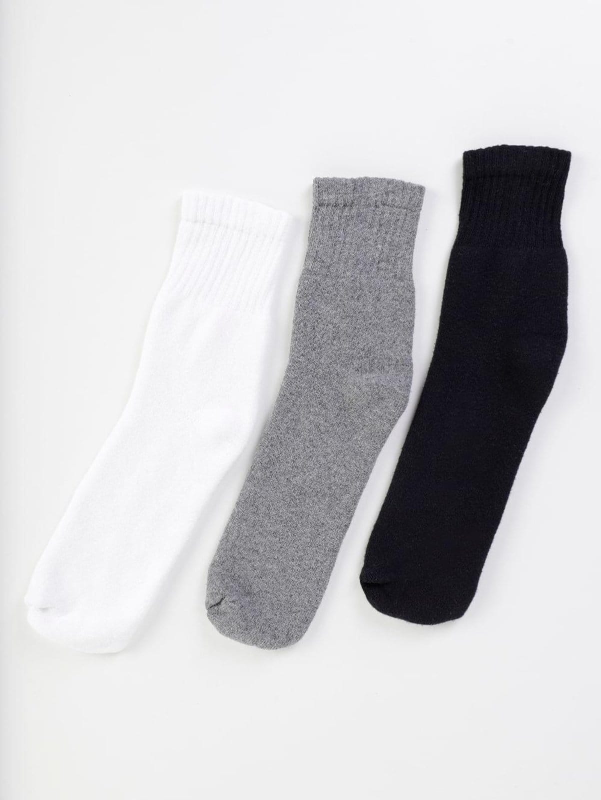 Vista 2 Kit com 03 Meias Cano Longo Trifil Masculina Preto/Cinza TRIFIL branco