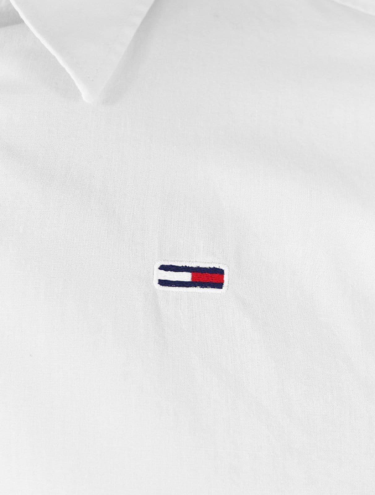 Vista 2 Camisa Tommy Jeans Masculina Regular Entry Poplin Branca Tommy Jeans branco