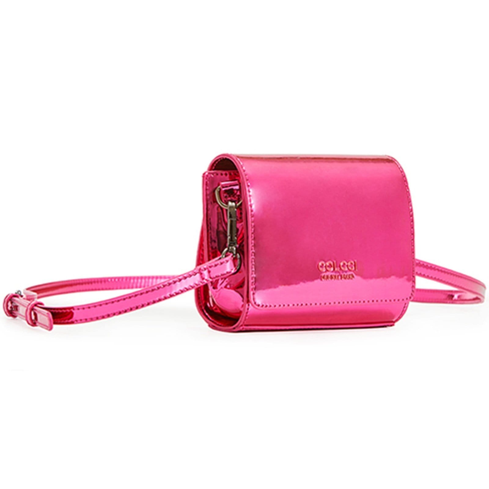 Vista 2 Bolsa Crossbody Colcci Mini Metal VE24 Feminino Colcci rosa