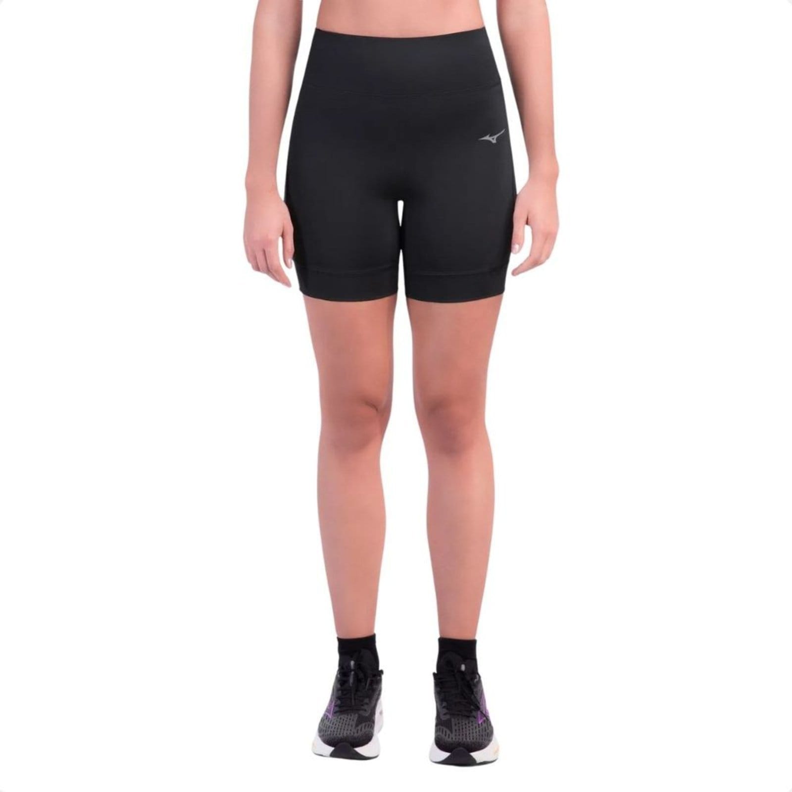 Vista principal Bermuda De Corrida Feminino Mizuno Compress Mizuno preto