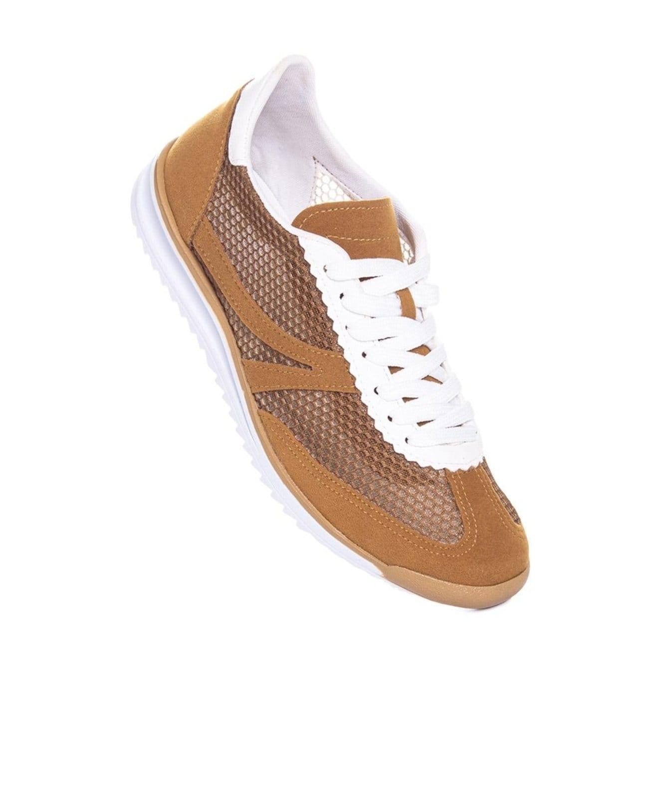 Vista 2 Tênis Feminino Pixolé Casual Kat Caramelo Pixolé incolor